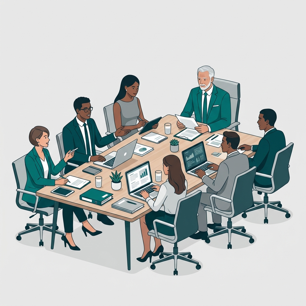 Board Meeting Illustration